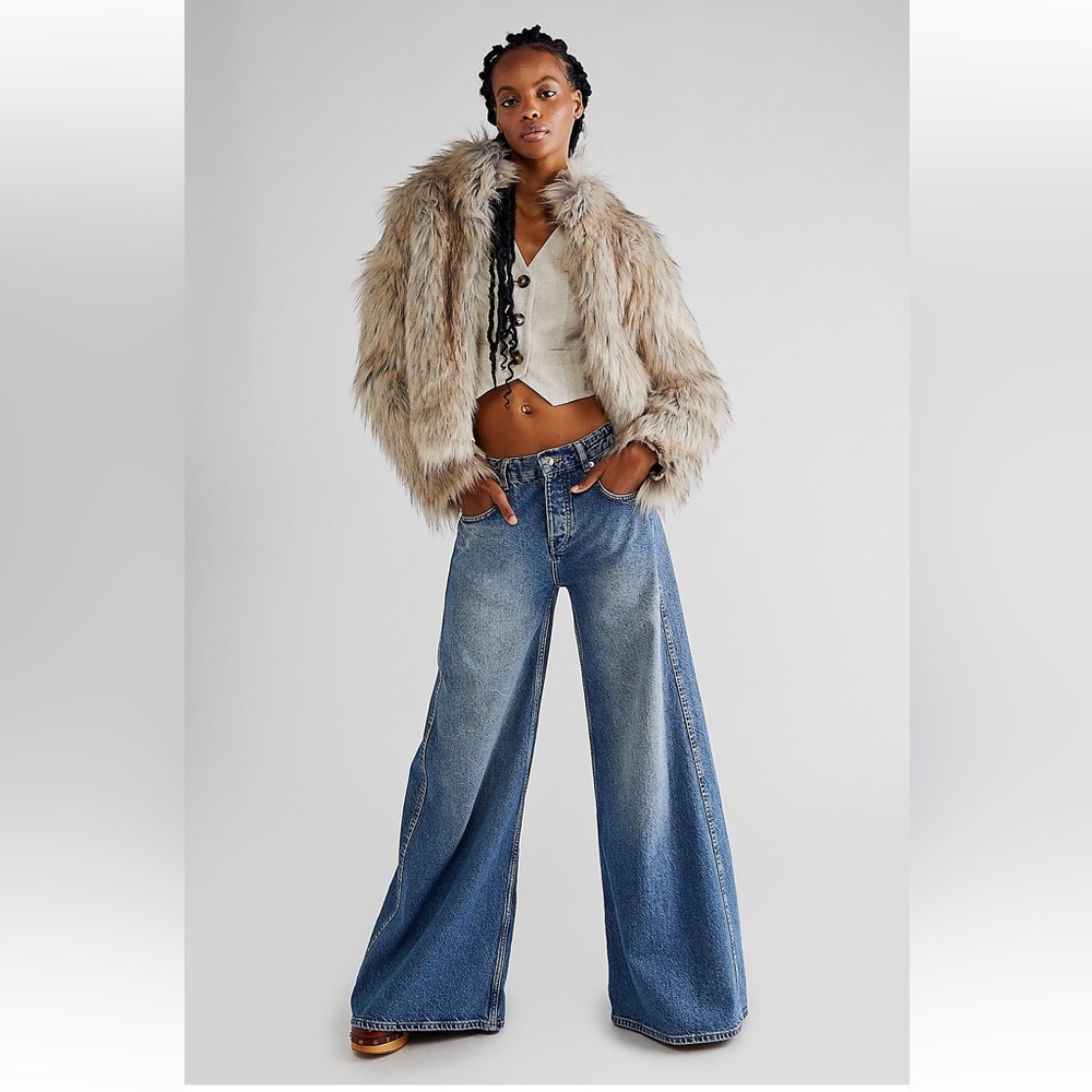 Unreal Fur Tan Faux Fur Jacket